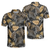 Seamless Luxury Tropical Pattern Golf Polo Shirt, Black And Gold Best Floral Golf Shirt For Men - Hyperfavor