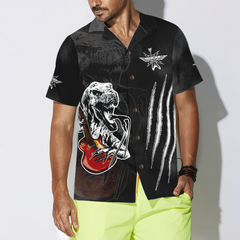 Living By My Rule Rock Guitar Hawaiian Shirt - Hyperfavor