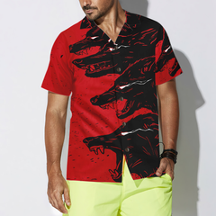 Dangerous Black Wolf Hawaiian Shirt - Hyperfavor
