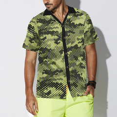 Golf Ball Texture Digital Camo Hawaiian Shirt - Hyperfavor