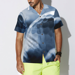 Detail Of White Golf Balls Close Up Hawaiian Shirt - Hyperfavor