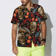 Skull Chameleon Hawaiian Shirt - Hyperfavor