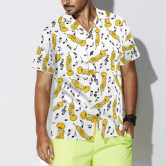 Trumpet Seamless Pattern Shirt For Men Hawaiian Shirt - Hyperfavor