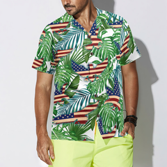 Tropical American Eagle Shirt For Men Hawaiian Shirt - Hyperfavor