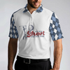 Life Is Short Swing Hard Short Sleeve Polo Shirt, Argyle Pattern Polo Shirt, Best Golf Shirt For Men - Hyperfavor