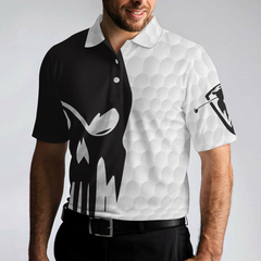 Play Golf In Their Seventies Polo Shirt, Best Golf Club Shirt For Men, Black And White Golfing Shirt - Hyperfavor