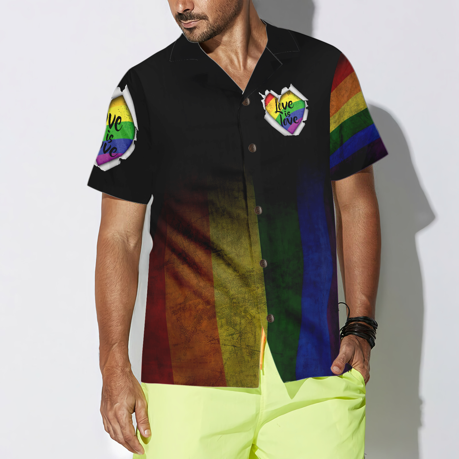 Love Is Love Amazing LGBT Hawaiian Shirt - Hyperfavor