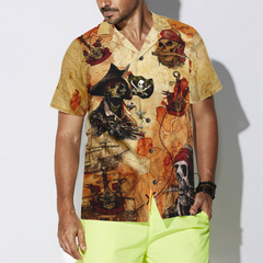 Pirate Skull Treasure Hunt Hawaiian Shirt - Hyperfavor