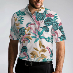 Exotic Tropical Plants Polo Shirt, Best Tropical Plant Polo Shirt For Adults, Tropical Themed Shirt - Hyperfavor