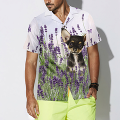 Chihuahua Lavender Hawaiian Shirt - Hyperfavor