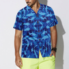 Shark Blue Camo Pattern Hawaiian Shirt - Hyperfavor