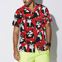 Funny Red French Bulldog Hawaiian Shirt - Hyperfavor