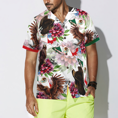 Mexico Proud Dahlia Golden Eagle Hawaiian Shirt - Hyperfavor