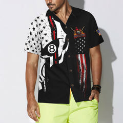 Skull Billiards Pool Hawaiian Shirt - Hyperfavor