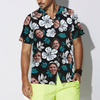 Funny Custom Face Floral Pattern seamless 01 Custom Hawaiian Shirt - Hyperfavor