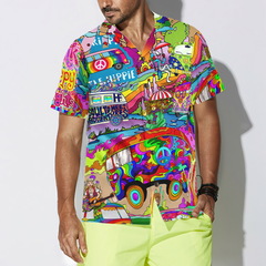 Camping Hippie Stay Trippy Hawaiian Shirt - Hyperfavor