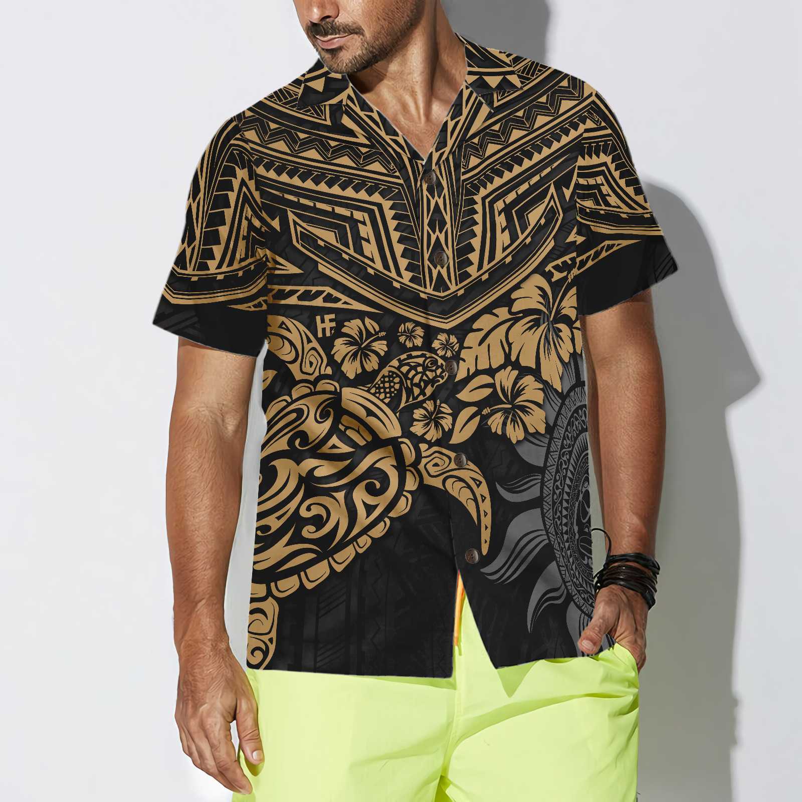 Polynesian Maori Sea Turtle Hawaiian Shirt - Hyperfavor