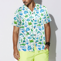 Ocean Fish Pattern v2 Hawaiian Shirt - Hyperfavor