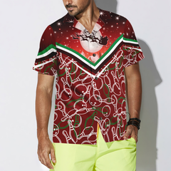 Hyperfavor Christmas Hawaiian Shirts, Christmas Night With Bowling Pattern Shirt Short Sleeve, Christmas Shirt Idea Gift For Men And Women - Hyperfavor