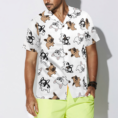French Bulldog Pattern Hawaiian Shirt - Hyperfavor
