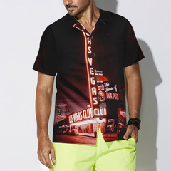 Las Vegas At Night Hawaiian Shirt - Hyperfavor