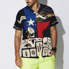 Texas Flag Hawaiian Shirt For Men, Texas Pride Home Shirt Longhorn Skull, Proud Texas Shirt For Texans - Hyperfavor