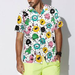Funny Monsters Hawaiian Shirt - Hyperfavor
