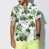 Tropical Green Tractor Hawaiian Shirt - Hyperfavor