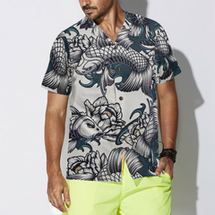 Traditional Floral Fish Hawaiian Shirt - Hyperfavor