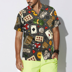 Poker Seamless Pattern 02 Hawaiian Shirt - Hyperfavor