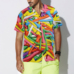 Colorful Golf Tee Hawaiian Shirt - Hyperfavor