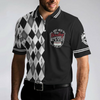 I Just Need To Go Bowling Polo Shirt, Black And White Argyle Pattern Polo Shirt, Best Bowling Shirt For Men - Hyperfavor