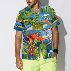 Alien Tropical Summer Hawaiian Shirt - Hyperfavor