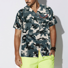Camo American by Birth Veteran by Choice Veterans Day, Best gift for Independence Day, Memorial day Hawaiian Shirt - Hyperfavor
