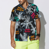 Miami Beach Coconut Tree Seamless Hawaiian Shirt - Hyperfavor
