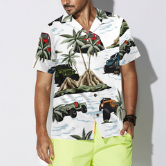 Jeep Car Palm Tree Hawaiian Shirt - Hyperfavor