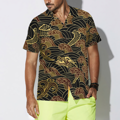 Traditional Dragon Pattern Hawaiian Shirt - Hyperfavor