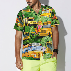 School Buses Hawaiian Shirt - Hyperfavor