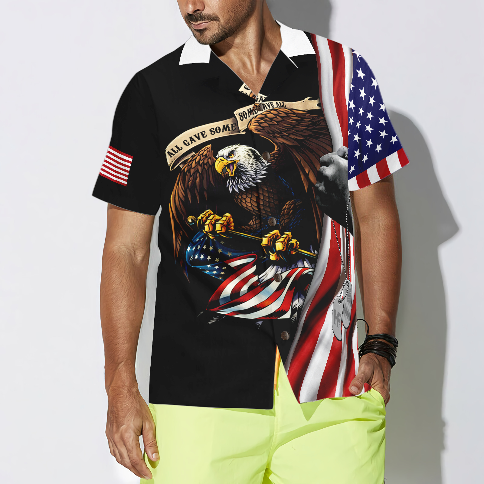 Remember Veterans And Thank God Hawaiian Shirt - Hyperfavor