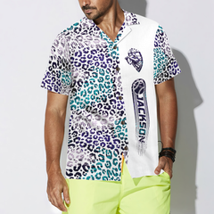 Personalized Baseball Seamless Palm Leaves Pattern Custom Hawaiian Shirt - Hyperfavor