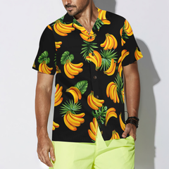 Banana & Tropical Palm Leaves Hawaiian Shirt - Hyperfavor