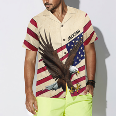 American Eagle Wings Shirt For Men Custom Hawaiian Shirt - Hyperfavor