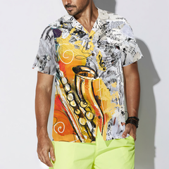 Play With Music Saxophone Shirt Hawaiian Shirt - Hyperfavor