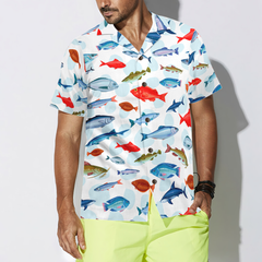 Fish Pattern v2 Hawaiian Shirt - Hyperfavor