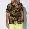 Black Gold Oriental Dragon Hawaiian Shirt - Hyperfavor