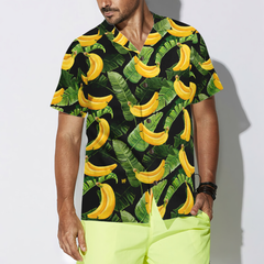Tropical Banana Leaves And Banana Hawaiian Shirt - Hyperfavor