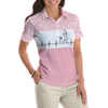 Pink Golfbeat Leopard Golf Short Sleeve Women Polo Shirt - Hyperfavor