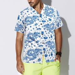 Ceramics Blue Pattern EZ24 Hawaiian Shirt - Hyperfavor
