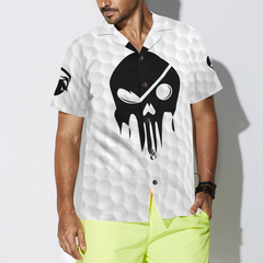 The Golf Skull V2 Hawaiian Shirt - Hyperfavor