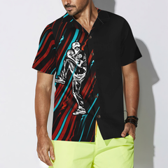 Baseball Black And Color Hawaiian Shirt - Hyperfavor